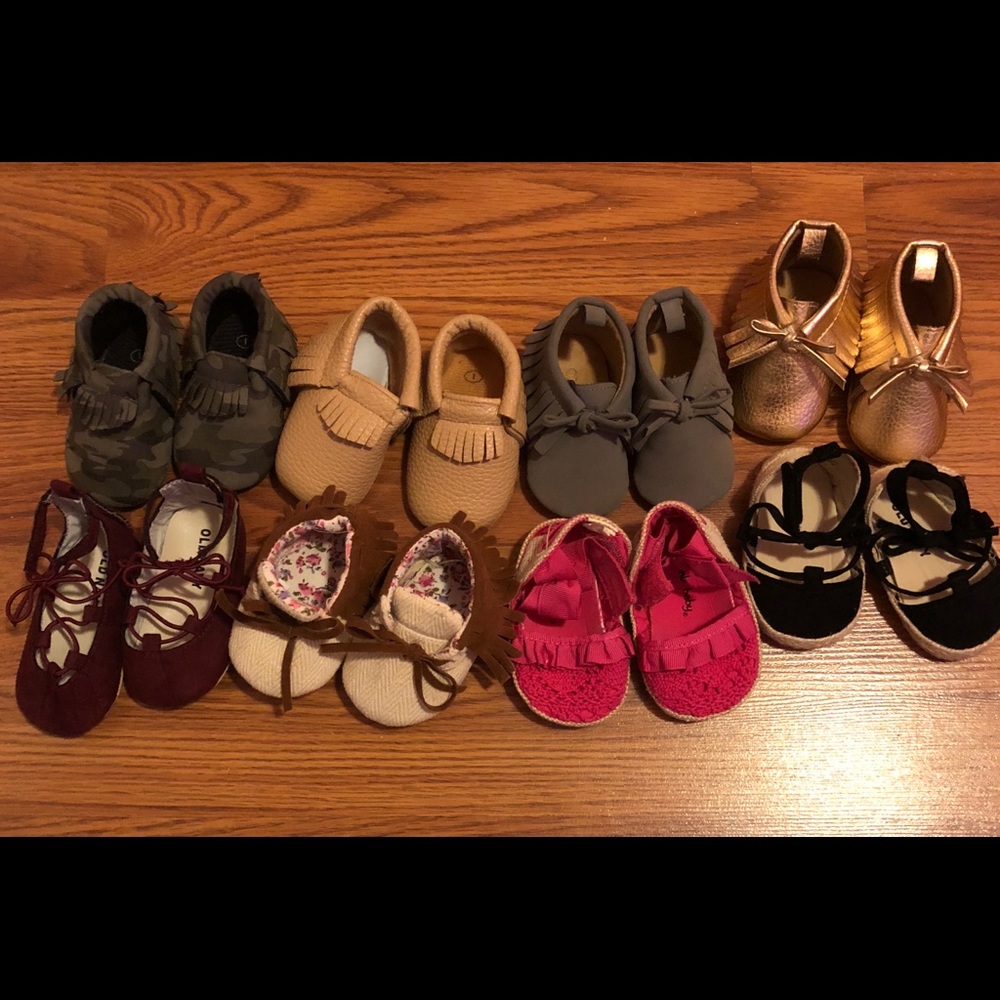 Baby moccasins shoes size 1c
